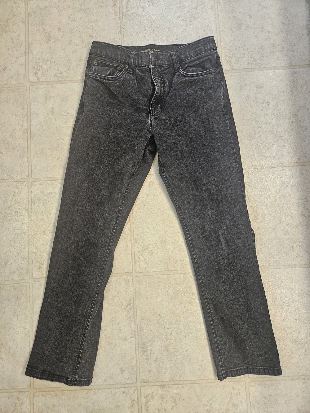 Urban Star Premium Apparel Men's Black Wash Straight Leg Jeans